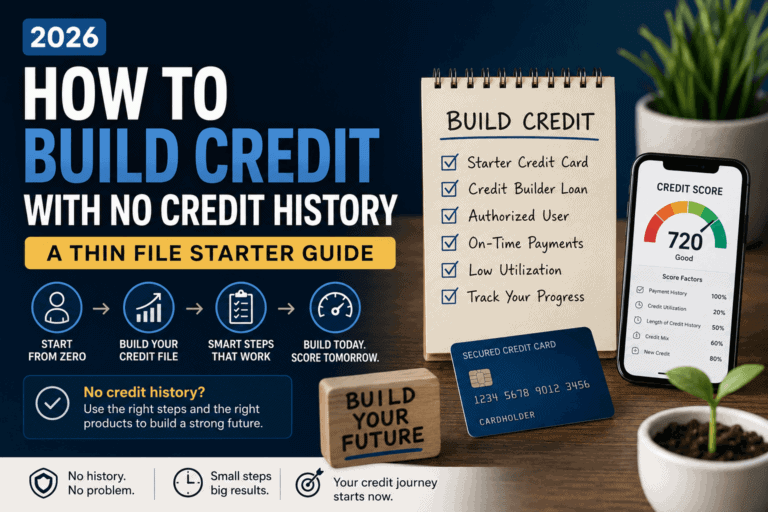 How to build credit with no credit history using secured credit cards, credit builder loans, and on-time payments